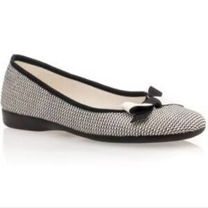ALDO LEATHER GLITTER EMBROIDERY SILVER BLACK BOW BALLET FLATS GIRL SHOES